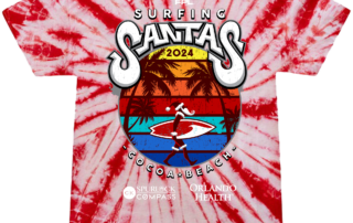 Surfing Santas 2024 T-Shirts Now Available – Get Yours Today!