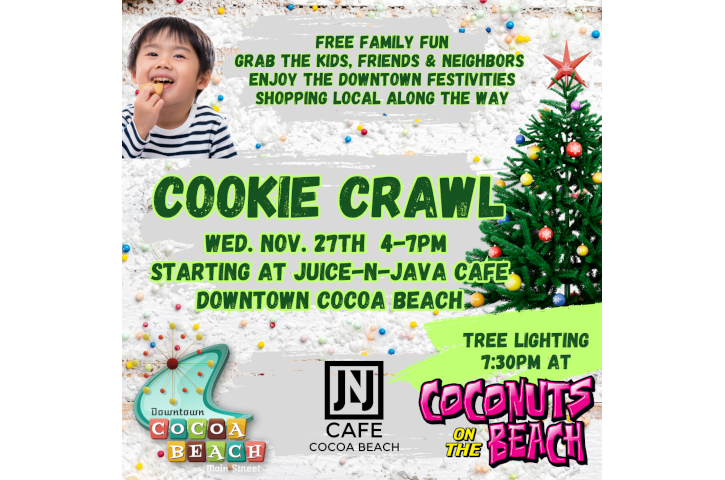 Cocoa Beach Cookie Crawl and Christmas Tree Lighting