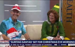 Surfing Santas Founder and Buddy the Elf Join FOX 35 Orlando for a Festive Interview